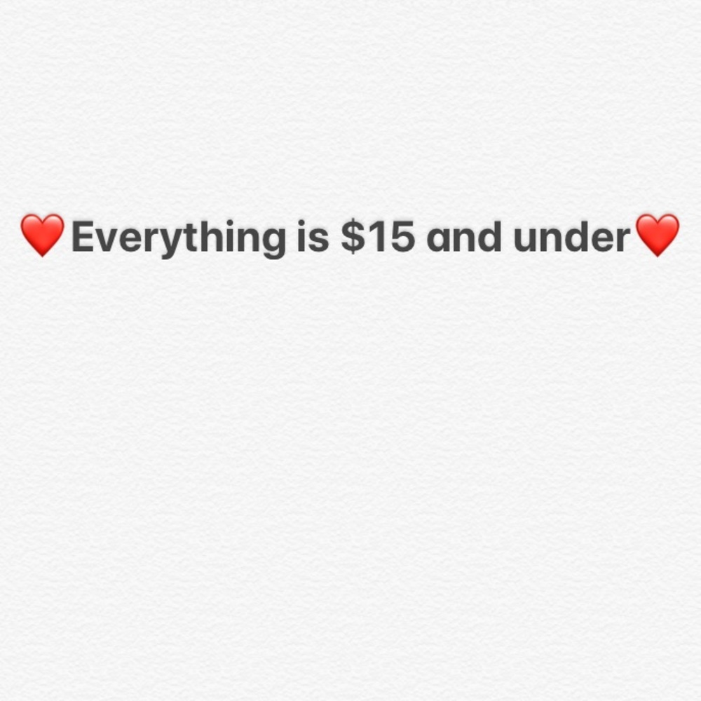 $15 AND UNDER‼️